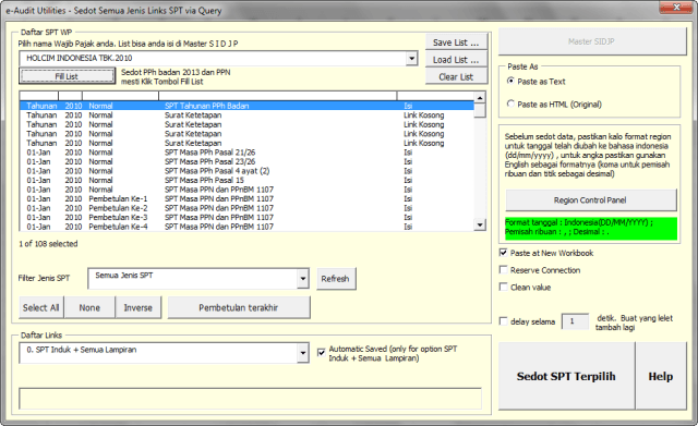 collect data SPT01