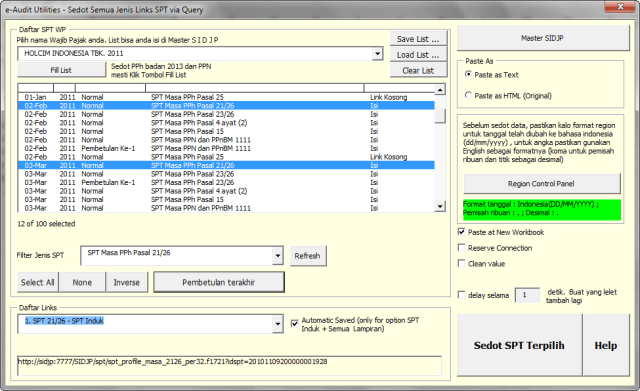 collect data SPT02