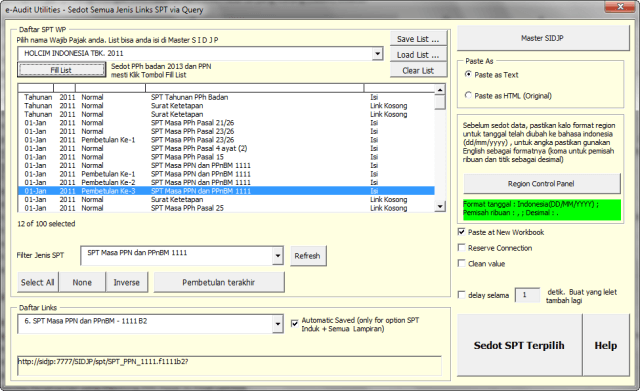 collect data SPT03