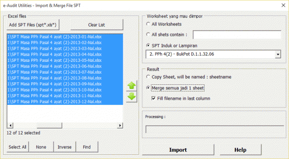 import spt files